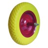 RUOTA PIENA GIALLA per CARRIOLA MAURER 350 mm ASSE150 mm