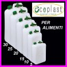BIDONE TANICA IN PLASTICA PER ALIMENTI 5-10-15-20-25-30 LITRI ECOPLAST