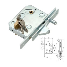 SERRATURA A GANCIO ENTRATA...