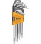 SET 9 CHIAVI TORX CON FORO EXTRA LUNGHE